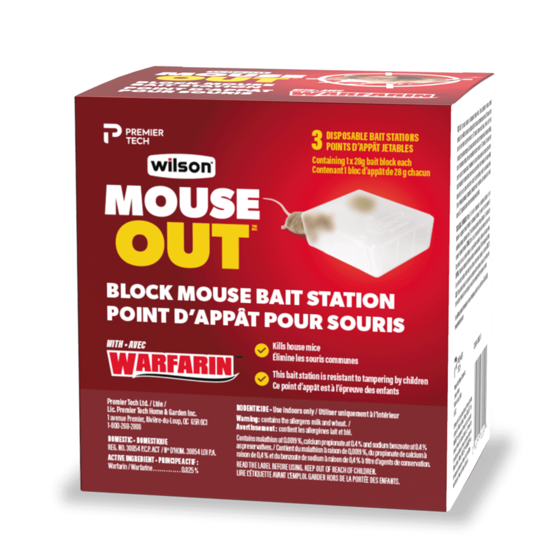 Rat Bait Station Traps, Reusable Humane Rodent Box Against Mice