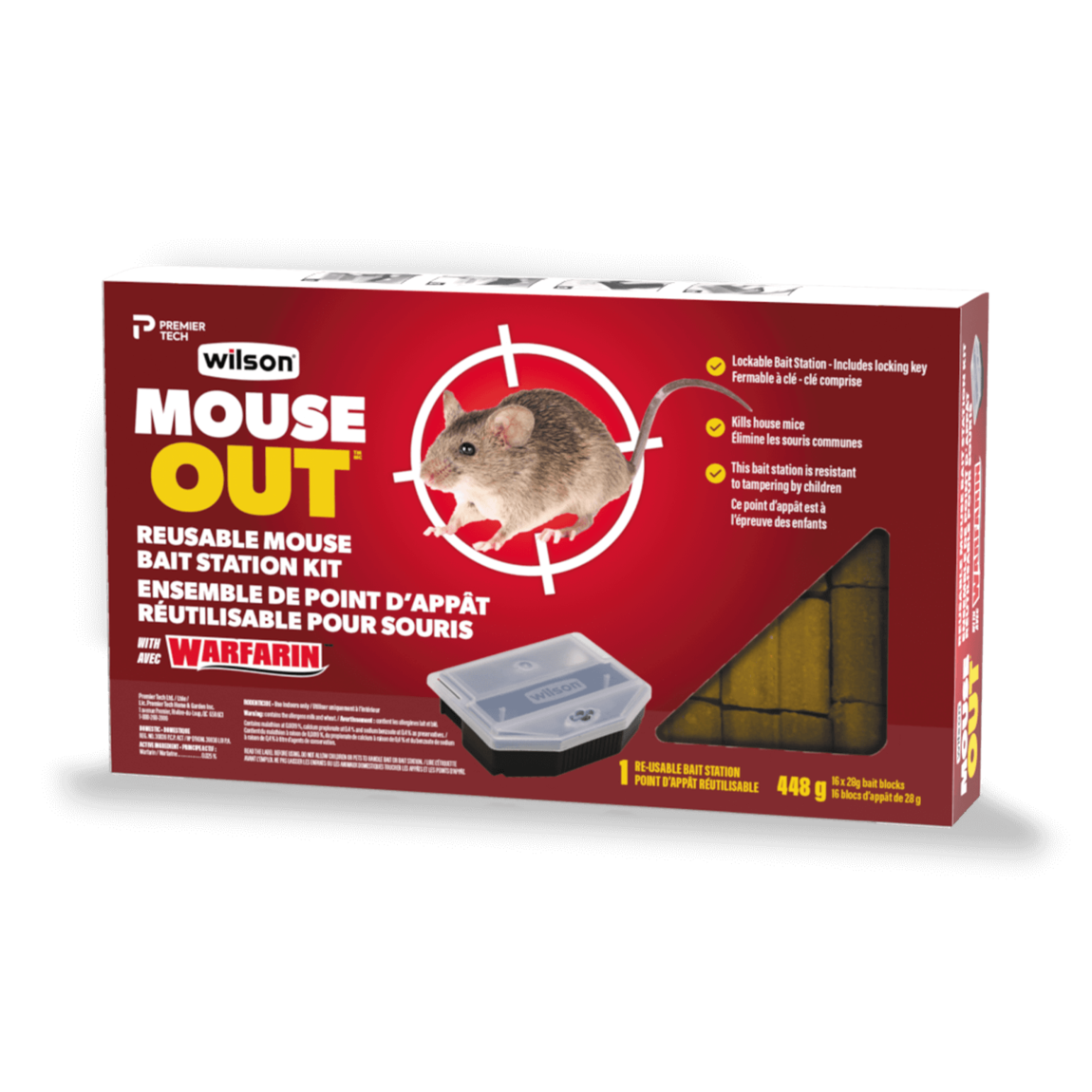 Pest Tek Black Plastic Mouse Trap - Interlocking Teeth, Open Top