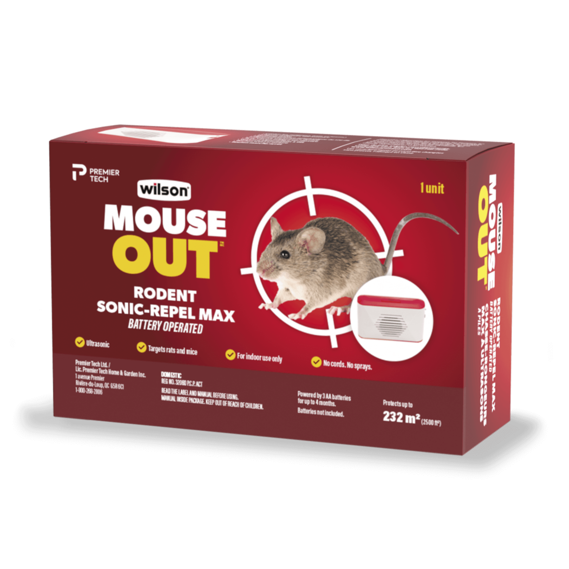 ULTRASONIC DEFEND SOURIS & RATS 3-PACK