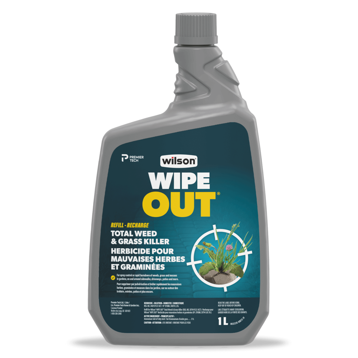 Refill your WIPE OUT Products easily with this bottle